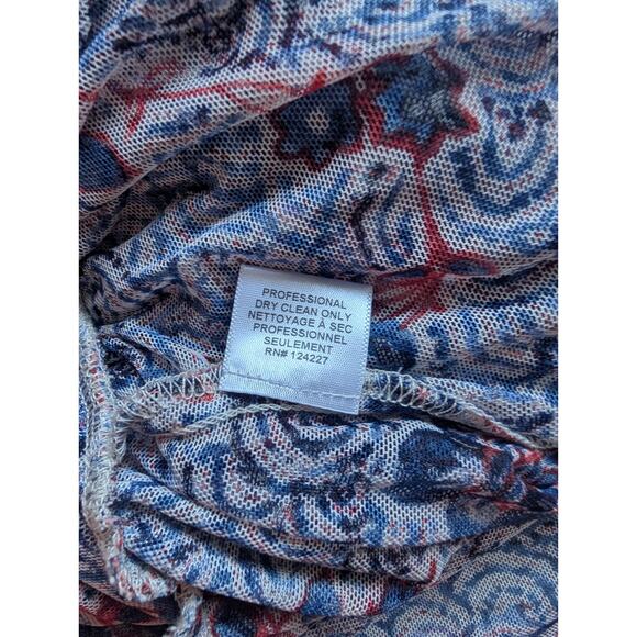 NWT MISA MISA LOS ANGELES Halter-Neck Mesh Midi Dress Size XS Blue #MB446 - Picture 10 of 11